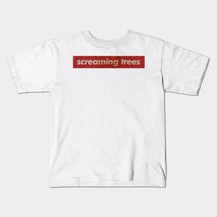 Screaming Trees - SIMPLE RED VINTAGE Kids T-Shirt
